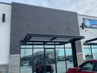 Multi-unit residential brick exterior